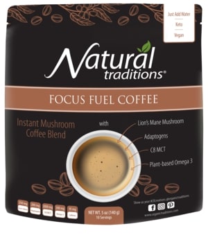 Natural Traditions Focus Fuel Coffee, 140g