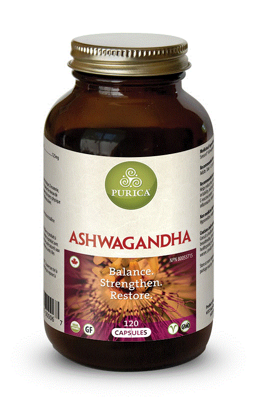 Purica Ashwaganda - Stress Relief & Sleep Support, 120 capsules