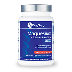 Canprev Magnesium + Taurine, B6 & Zinc - Cardio, 120 Vcaps