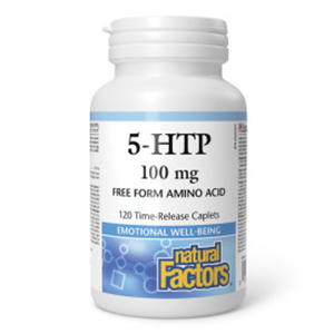 Natural Factors 5-HTP 100mg Time Release, 120 caplets