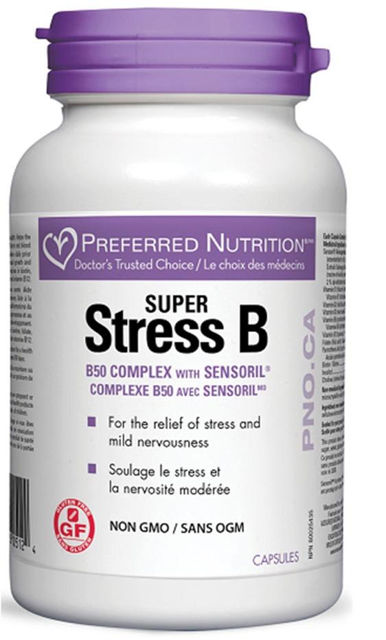 Preferred Nutrition Super Stress B50 Complex, 120 vcaps