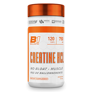 Ballistic Labs Creatine HCL- 750mg, 120 caps