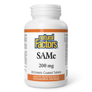 Natural Factors SAMe Isoactive - 200 mg, 30 enteric coated tablets