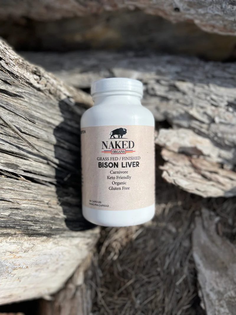Naked Organs Grass Fed Bison Liver - 500mg, 180 caps