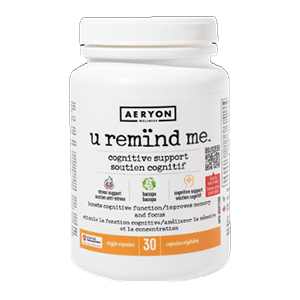 Aeryon Wellness U Remind Me - Cognitive Support, 30 Vcaps