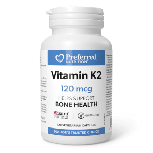 Preferred Nutrition Vitamin K2 120mcg, 240 caps