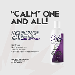 Calm by P3 Muscle & Joint Cream - Lavendar, 473ml