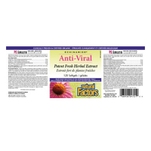 Natural Factors Anti-Viral Potent Fresh Herbal Extract, 120 softgels