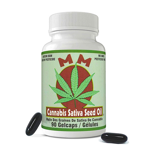 MM Cannabis Sativa Seed Oil, 90 gel capsules