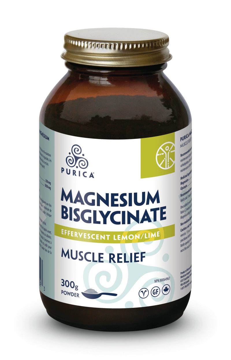 Purica Magnesium Bisglycinate Effervescent - Lemon Lime, 300 g