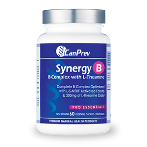 CanPrev Synergy B Complex with L-Theanine, 60 Vcaps