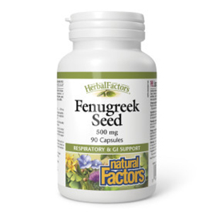 Natural Factors Fenugreek Seed - 500 mg, 90 Capsules