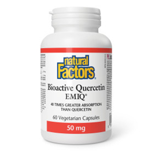 Natural Factors Bioactive Quercetin EMIQ, 60 Vegetarian Capsules