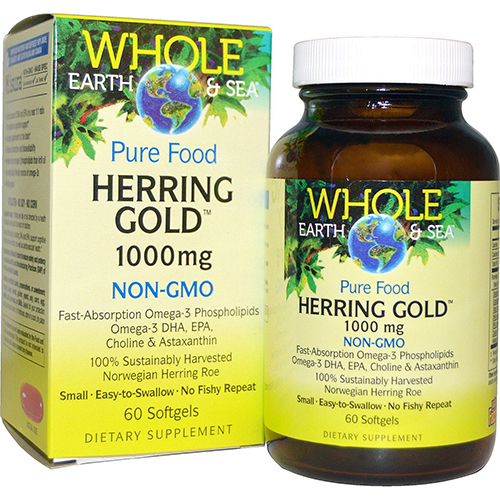 Natural Factors Herring Gold - 1000 mg NON-GMO, 60 Softgels