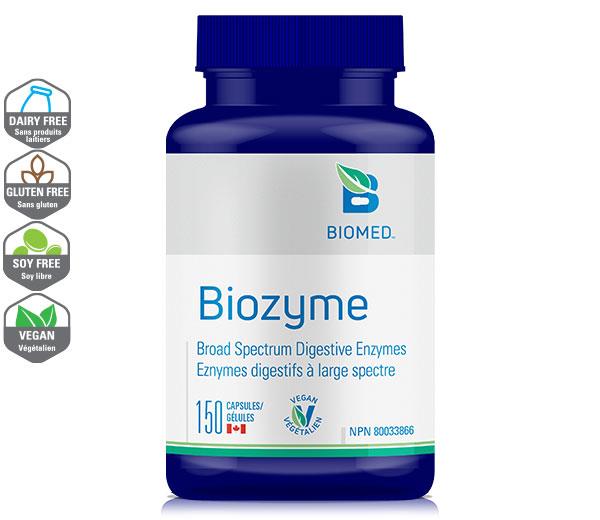 Biomed Biozyme Broad Spectrum Digestive Enzymes, 150 Vcaps
