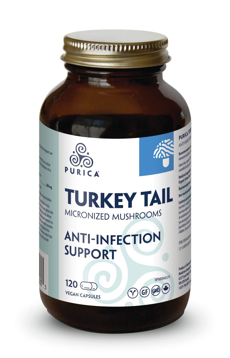 Purica Turkey Tail - Anti-Infection Support, 120 Vcaps