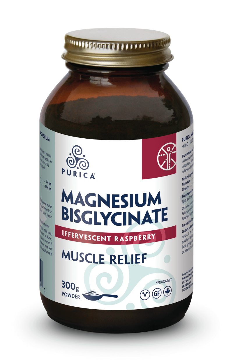 Purica Magnesium Bisglycinate Effervescent - Raspberry, 300 g