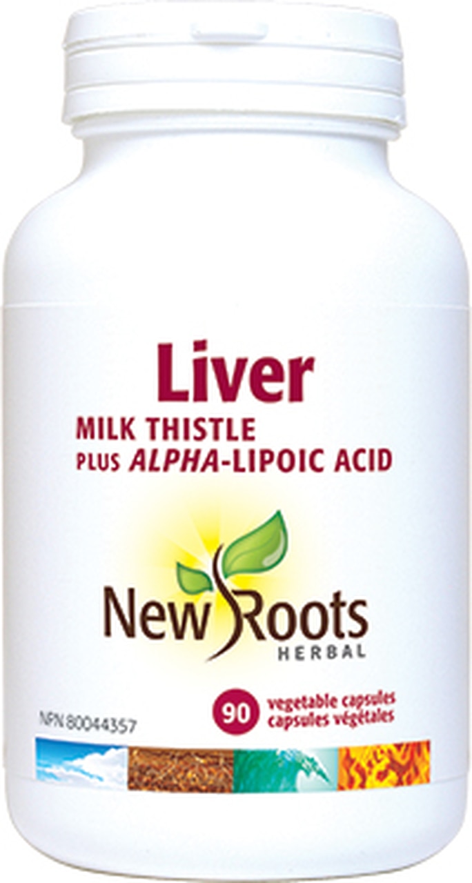 New Roots Liver Milkthistle plus Alpha-Lipoic Acid, 90 Vcaps