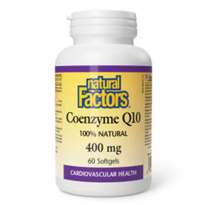 Natural Factors Coenzyme Q10 - 400mg, 60 softgels