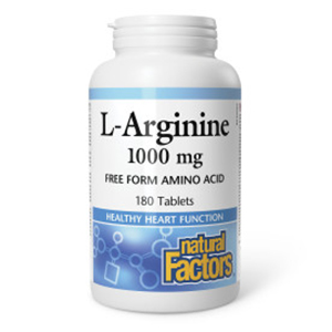 Natural Factors L-Arginine 1000mg, 180 tabs