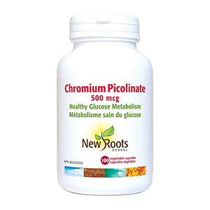 New Roots Chromium Picolinate 500 mcg, 100 Vcaps