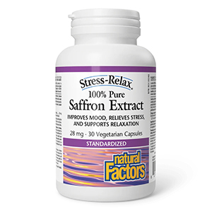 Natural Factors Saffron Extract 100% Pure 28 mg, 60 Vcaps