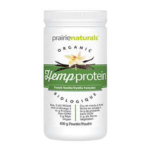 Prairie Naturals Organic Hemp Protein - French Vanilla, 400g