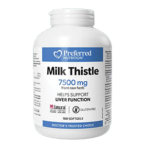 Preferred Nutrition Milk Thistle, 180 softgels