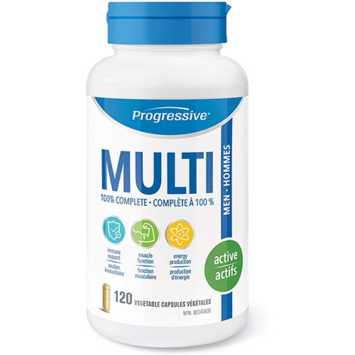 Progressive Multivitamins For Active Men, 120 Capsules