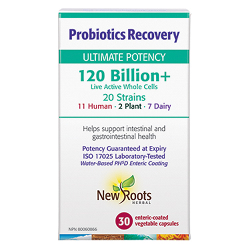 New Roots Probiotics Recovery 120 Billion, 30 caps