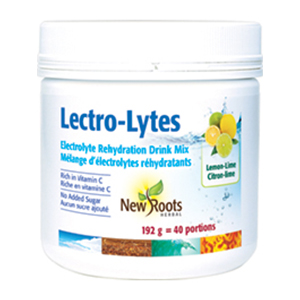 New Roots Lectro-Lytes - Lemon-Lime - Electroylte Rehydration Drink Mix, 168g
