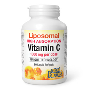 Natural Factors Liposomal Vitamin C, 90 gels