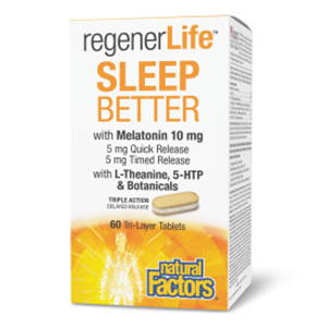 Natural Factors RegenerLife Sleep Better Tri-layer, 60 Tri-layer tabs