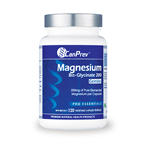 CanPrev Magnesium Bis-Glycinate 200 Gentle, 120 Vcaps