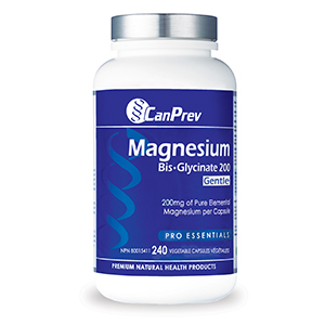 CanPrev Magnesium Bis-Glycinate 200 Gentle, 240 Vcaps
