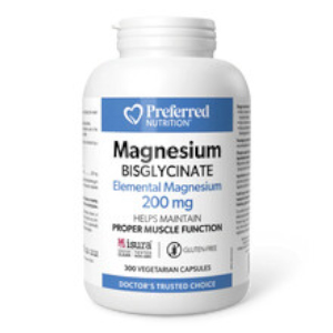Preferred Nutrition Magnesium Bisglycinate, 300 vcap