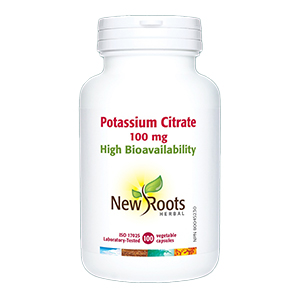 New Roots Potassium Citrate 100mg, 100 Vcaps