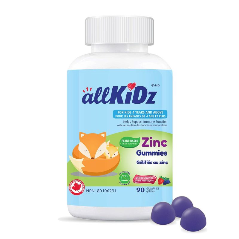 AllKidz Zinc Gummies - Mixed Berries, 90 gummies