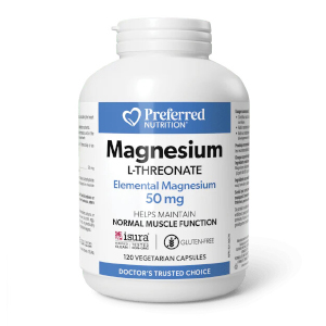 Preferred Nutrition Magnesium Threonate, 120 Vcaps