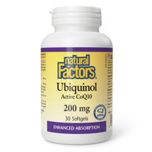 Natural Factors Ubiquinol - 200 mg, 30 softgels