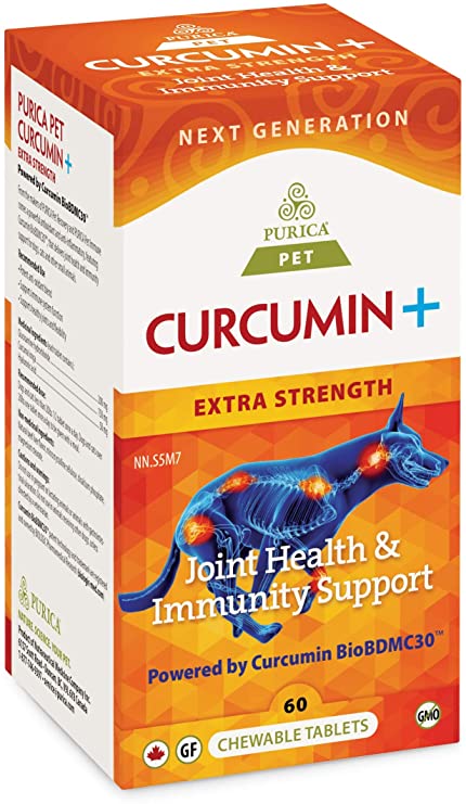 Purica Pet Curcumin+ Extra Strength, 60 chewable tabs