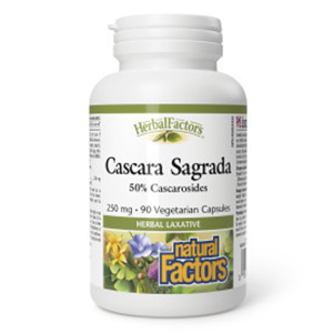 Natural Factors Cascara Sagrada Extract 50% Cascarosides - 250 mg, 90 Vegetarian Capsules