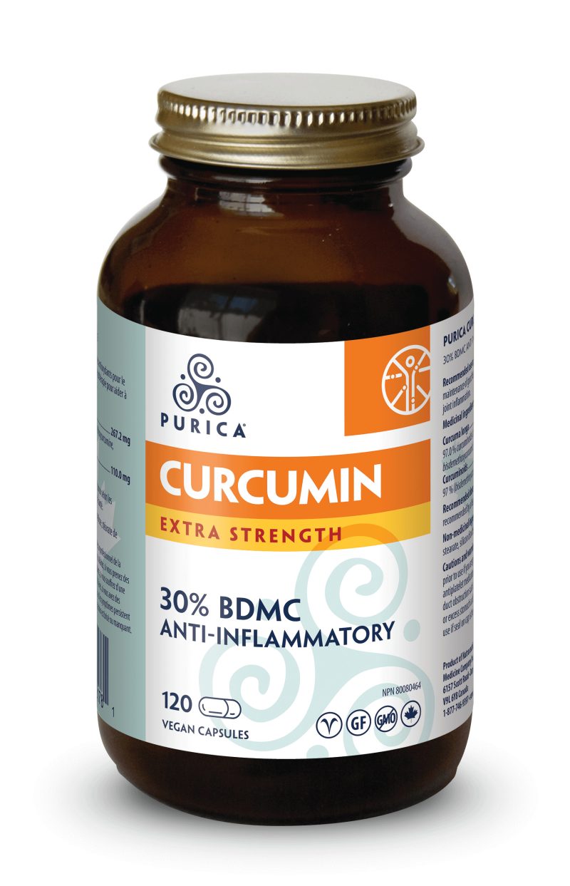 Purica Curcumin Extra Strength 30% BDMC, 120 Vcaps