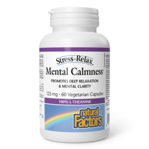 Natural Factors Mental Calmness L-Theanine - 125 mg, 60 Vcaps