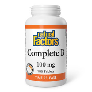 Natural Factors Complete B Time Release - 100 mg, 180 tablets
