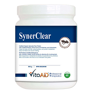 VitaAid SynerClear Sprouted Rice Protein - Natural Dark Chocolate, 650g