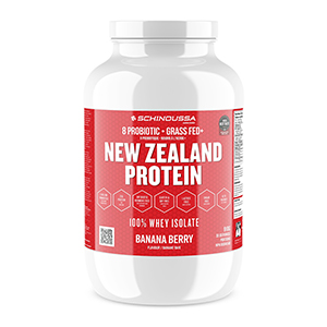 Schinoussa Grass Fed New Zealand Protein - Banana Berry, 910g