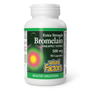 Natural Factors Bromelain Extra Strength - 500 mg, 90 capsules