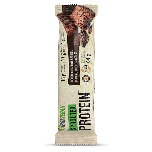Iron Vegan Sprouted Protein Bar - Double Chocolate Brownie, 1 bar