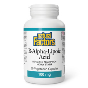 Natural Factors R-Alpha-Lipoic Acid, 100 mg, 60 vegetarian capsules
